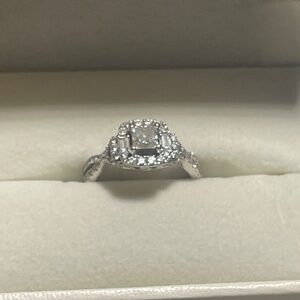 Adrianna Papell 14K white gold engagement ring